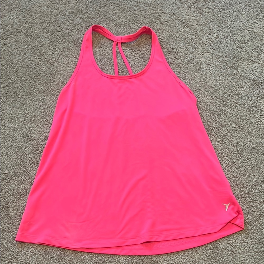 Old Navy Neon Pink Athletic Tank Top - Size Medium